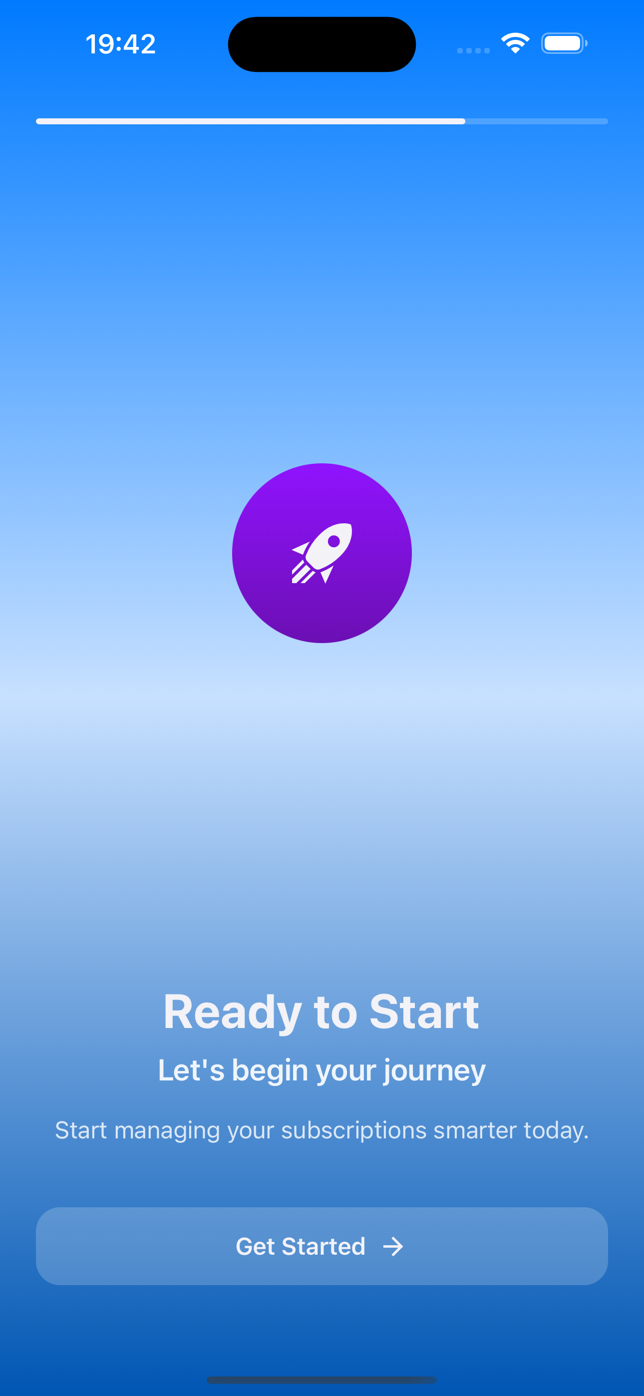 SubWise app screenshot showing subscription dashboard